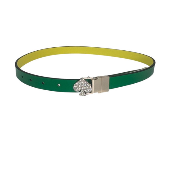 Kate Spade New York pavé spade reversible leather belt Large
